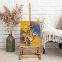 Barbados 60th Independence Diamond Jubilee Canvas Wall Art