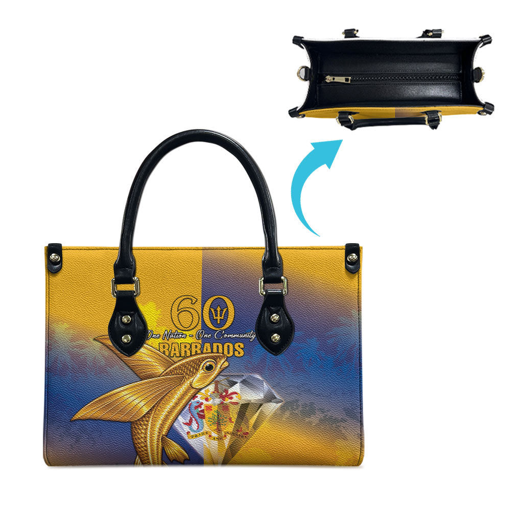 Barbados 60th Independence Diamond Jubilee Leather Bag