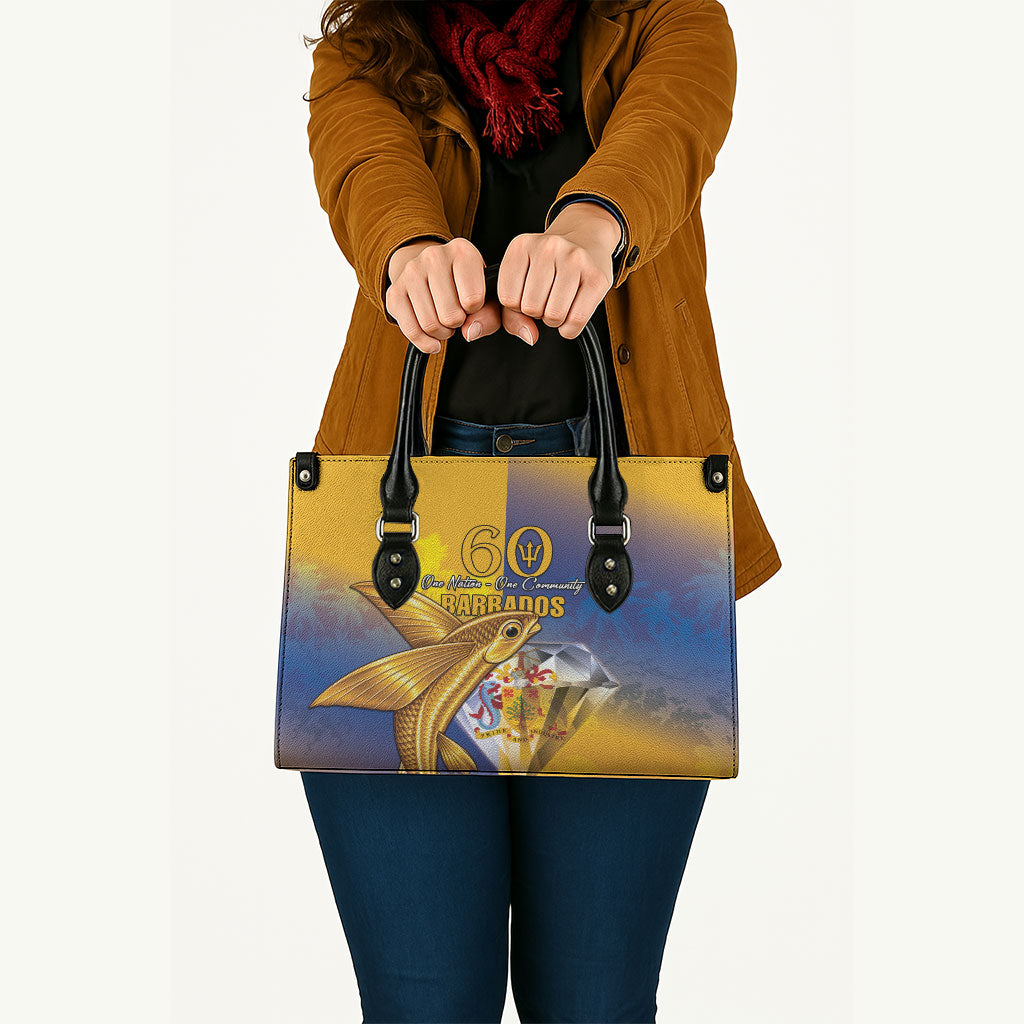 Barbados 60th Independence Diamond Jubilee Leather Bag