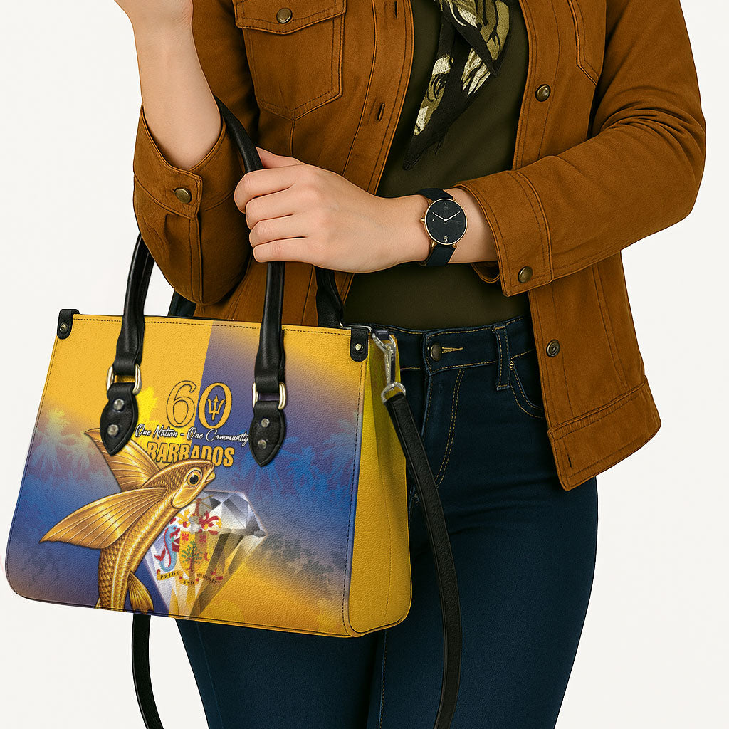 Barbados 60th Independence Diamond Jubilee Leather Bag