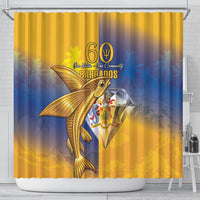 Barbados 60th Independence Diamond Jubilee Shower Curtain