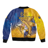 Barbados 60th Independence Diamond Jubilee Sleeve Zip Bomber Jacket