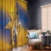Barbados 60th Independence Diamond Jubilee Window Curtain
