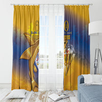 Barbados 60th Independence Diamond Jubilee Window Curtain