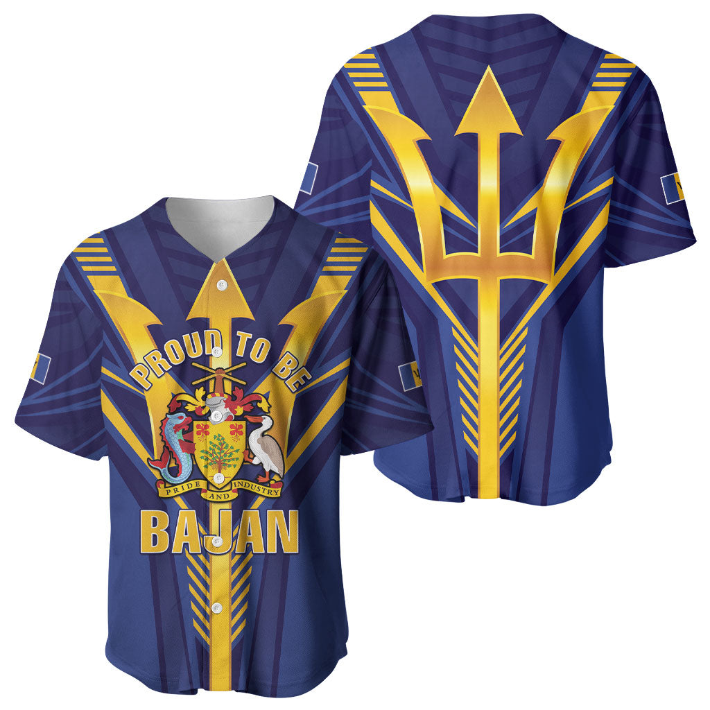 Barbados Baseball Jersey Proud To Be Bajan