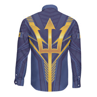 Barbados Long Sleeve Button Shirt Proud To Be Bajan