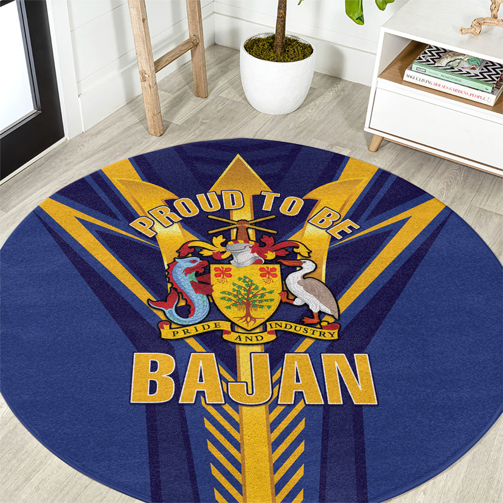 Barbados Round Carpet Proud To Be Bajan