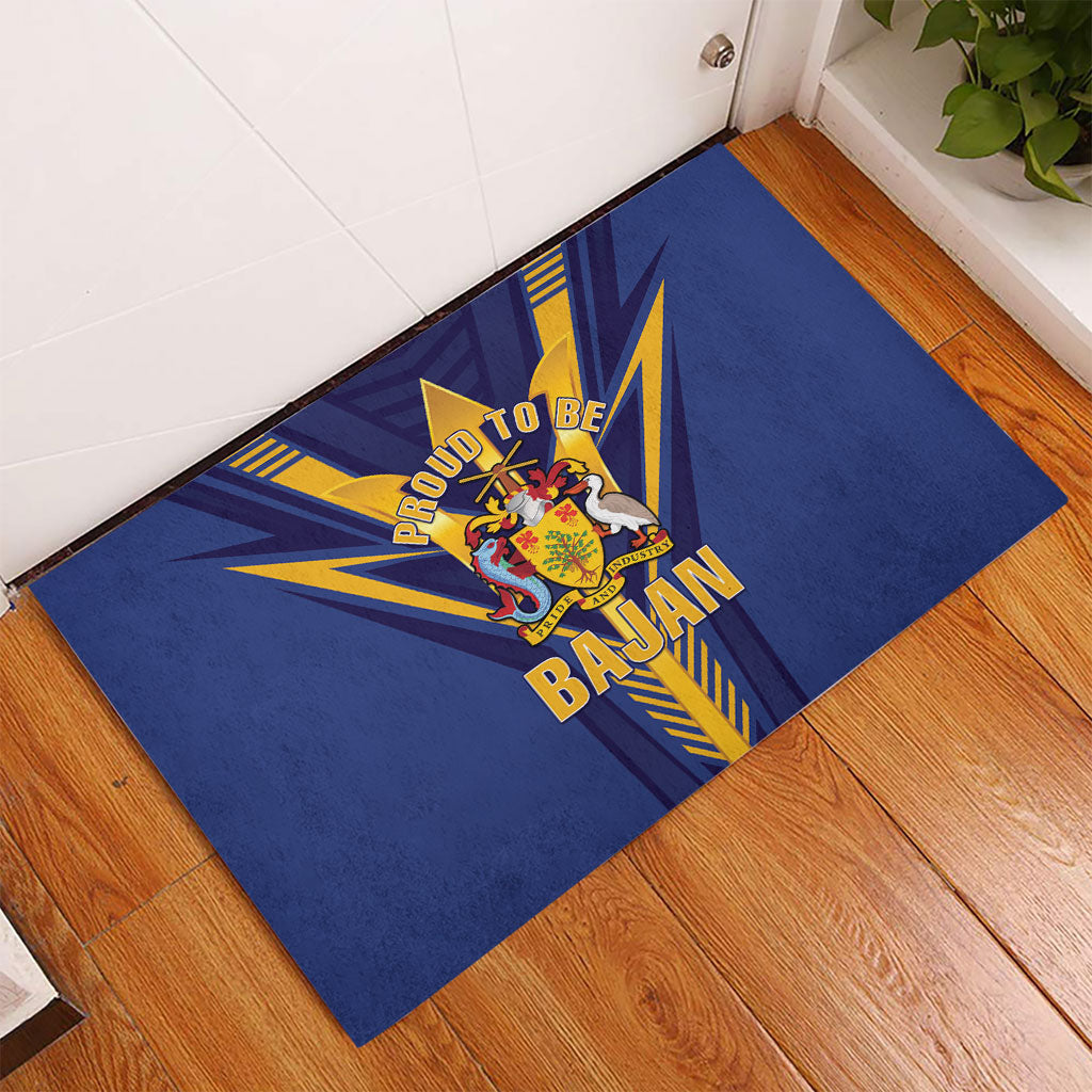 Barbados Rubber Doormat Proud To Be Bajan