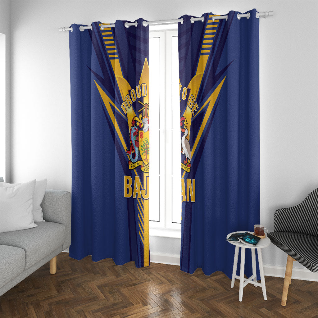 Barbados Window Curtain Proud To Be Bajan
