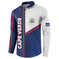 Custom Cape Verde Football Button Sweatshirt Unique Style - Wonder Print Shop