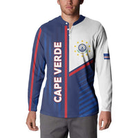 Custom Cape Verde Football Button Sweatshirt Unique Style - Wonder Print Shop