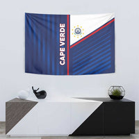 Cape Verde Football Tapestry Unique Style - Wonder Print Shop