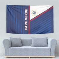 Cape Verde Football Tapestry Unique Style - Wonder Print Shop