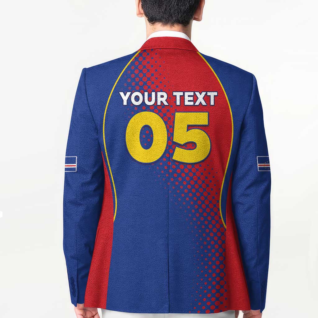 Custom Cape Verde Football Blazer Blue Sharks Make History - Wonder Print Shop