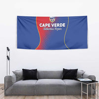 Cape Verde Football Tapestry Blue Sharks Make History - Wonder Print Shop