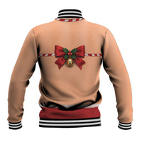 Funny Christmas Fake Boobs Costume Baseball Jacket