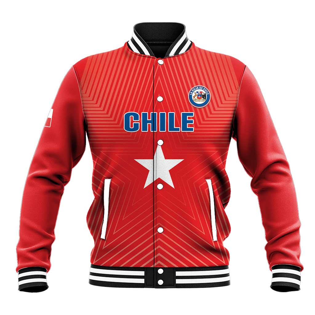 Custom Chile Star Football Baseball Jacket Vamos La Roja