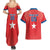 Custom Chile Star Football Couples Matching Summer Maxi Dress and Hawaiian Shirt Vamos La Roja