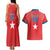 Custom Chile Star Football Couples Matching Tank Maxi Dress and Hawaiian Shirt Vamos La Roja