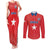 Custom Chile Star Football Couples Matching Tank Maxi Dress and Long Sleeve Button Shirt Vamos La Roja