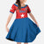 Custom Chile Star Football Family Matching Mermaid Dress and Hawaiian Shirt Vamos La Roja