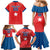 Custom Chile Star Football Family Matching Mermaid Dress and Hawaiian Shirt Vamos La Roja