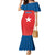 Custom Chile Star Football Family Matching Mermaid Dress and Hawaiian Shirt Vamos La Roja