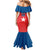 Custom Chile Star Football Family Matching Mermaid Dress and Hawaiian Shirt Vamos La Roja