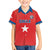 Custom Chile Star Football Family Matching Off The Shoulder Long Sleeve Dress and Hawaiian Shirt Vamos La Roja