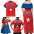 Custom Chile Star Football Family Matching Off Shoulder Maxi Dress and Hawaiian Shirt Vamos La Roja