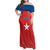 Custom Chile Star Football Family Matching Off Shoulder Maxi Dress and Hawaiian Shirt Vamos La Roja