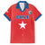 Custom Chile Star Football Family Matching Off Shoulder Short Dress and Hawaiian Shirt Vamos La Roja