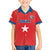 Custom Chile Star Football Family Matching Off Shoulder Short Dress and Hawaiian Shirt Vamos La Roja