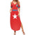 Custom Chile Star Football Family Matching Summer Maxi Dress and Hawaiian Shirt Vamos La Roja