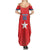 Custom Chile Star Football Family Matching Summer Maxi Dress and Hawaiian Shirt Vamos La Roja