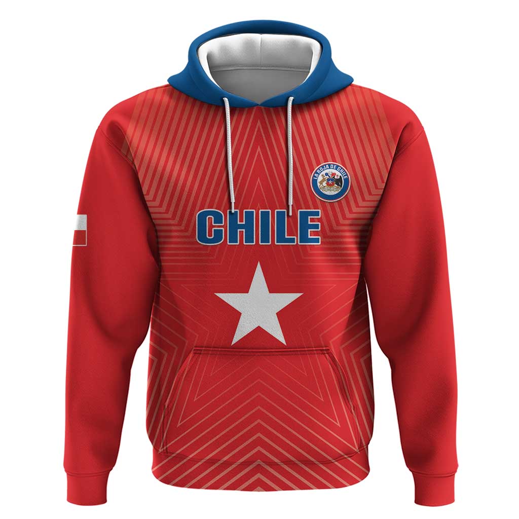 Custom Chile Star Football Hoodie Vamos La Roja