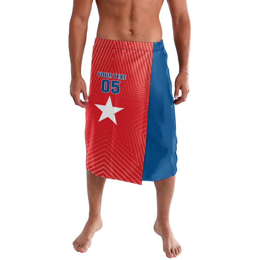 Custom Chile Star Football Lavalava Vamos La Roja