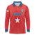 Custom Chile Star Football Long Sleeve Polo Shirt Vamos La Roja