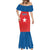 Custom Chile Star Football Mermaid Dress Vamos La Roja