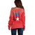 Custom Chile Star Football Off Shoulder Sweater Vamos La Roja