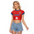 Custom Chile Star Football Raglan Cropped T Shirt Vamos La Roja