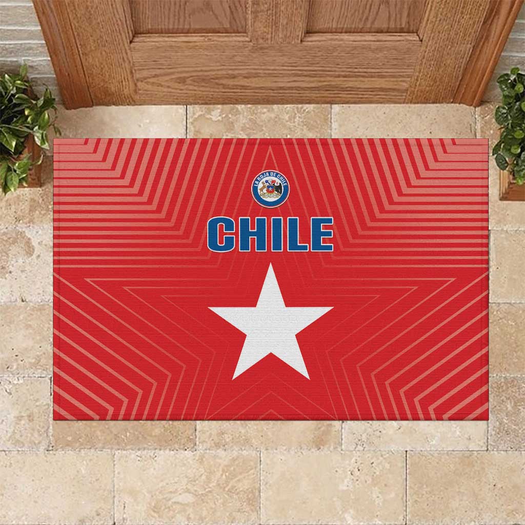 Chile Star Football Rubber Doormat Vamos La Roja