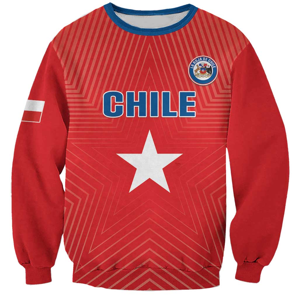 Custom Chile Star Football Sweatshirt Vamos La Roja