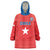 Custom Chile Star Football Wearable Blanket Hoodie Vamos La Roja