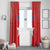 Chile Star Football Window Curtain Vamos La Roja