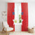 Chile Star Football Window Curtain Vamos La Roja