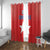 Chile Star Football Window Curtain Vamos La Roja