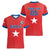 Custom Chile Star Football Women V-Neck T-Shirt Vamos La Roja