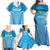 Custom Uruguay Football Family Matching Off Shoulder Maxi Dress and Hawaiian Shirt Unique Style