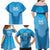 Custom Uruguay Football Family Matching Off Shoulder Maxi Dress and Hawaiian Shirt Unique Style